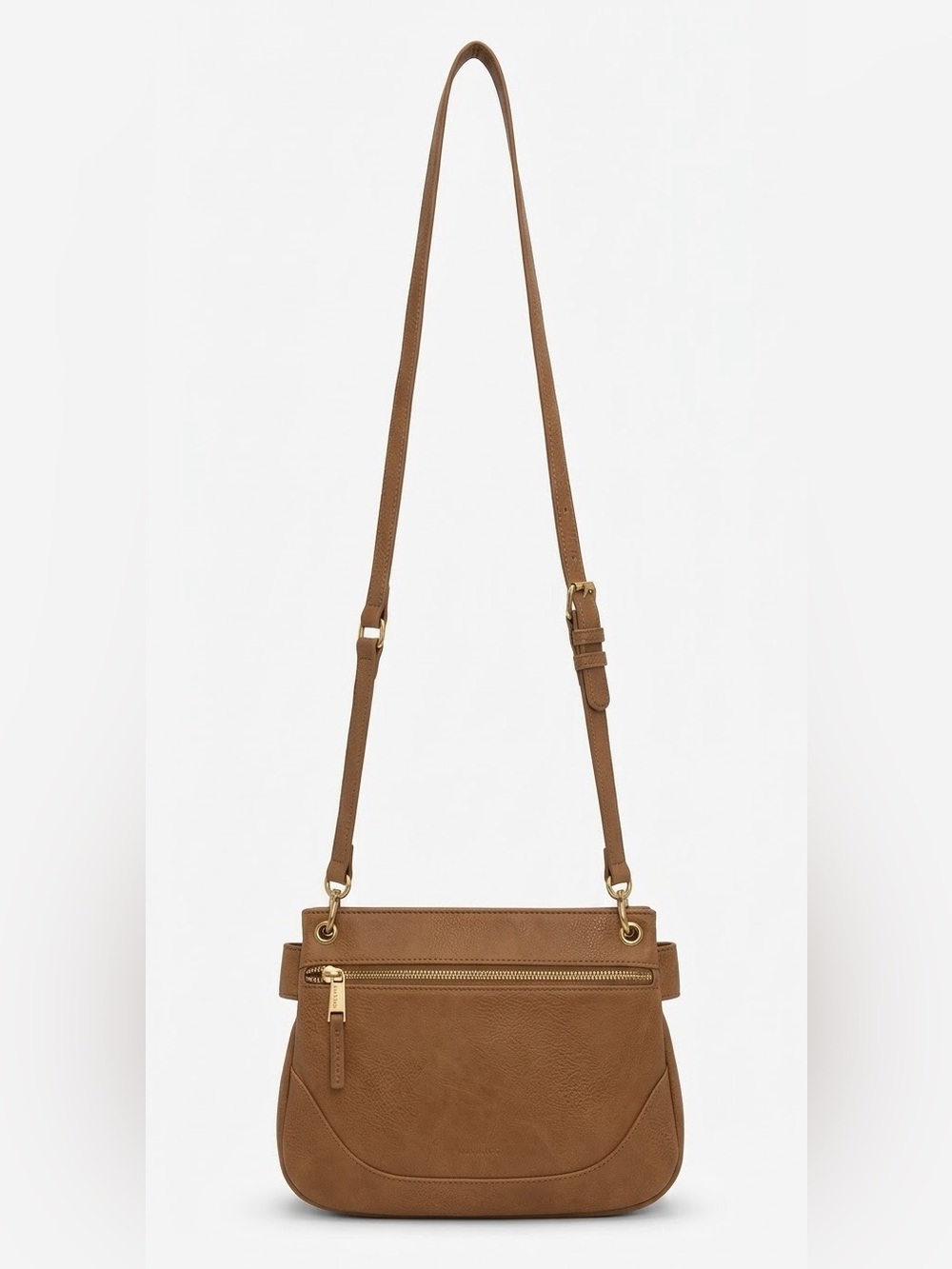 Mat & Nat Britt Vegan Crossbody Bag in Latte - Like New with Adjustable Strap